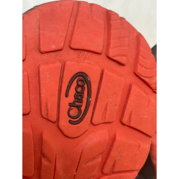 Chaco Z/Cloud 2 Sandals Womens 9 Brown Pink Orange Good Strappy Toe Loop Sporty - Picture 5 of 7